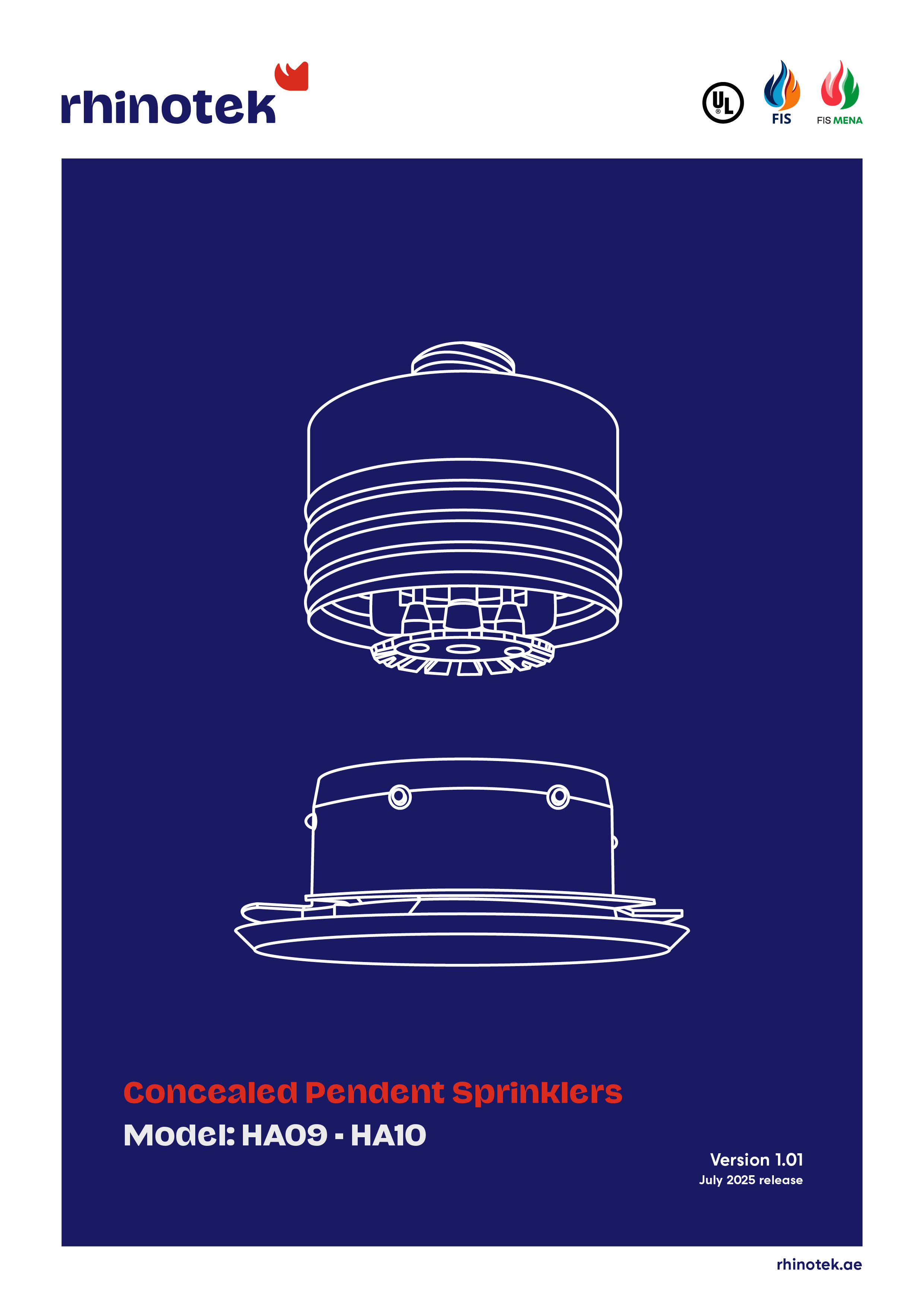 Concealed Pendent Sprinklers